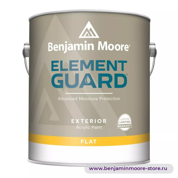 Benjamin Moore 0763 Element Guard® Flat глубокоматовая краска для наружных работ — фото | www.benjaminmoore-store.ru