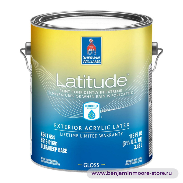 Sherwin-Williams Latitude™ Exterior Gloss глянцевая краска для наружных работ — фото | www.benjaminmoore-store.ru