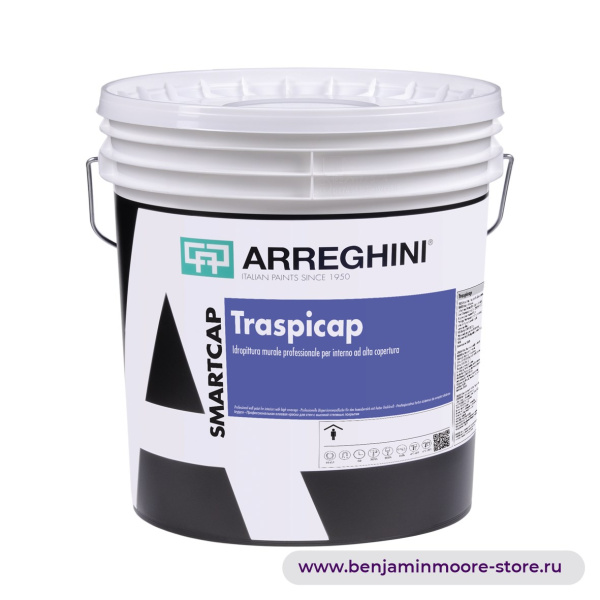 Arreghini Traspicap профессиональная клеевая краска для стен с высокой степенью покрытия — фото | www.benjaminmoore-store.ru