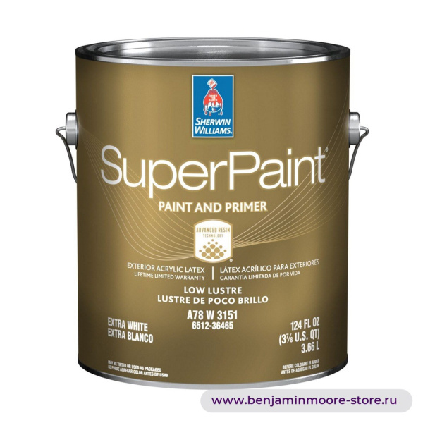 Sherwin-Williams SuperPaint® Exterior Low Lustre краска с низким блеском для наружных работ — фото | www.benjaminmoore-store.ru