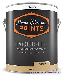 Dunn-Edwards EXQUISITE® Matte EXQT10 матовая краска для внутренних работ в цвете CC-310 Dusty Road