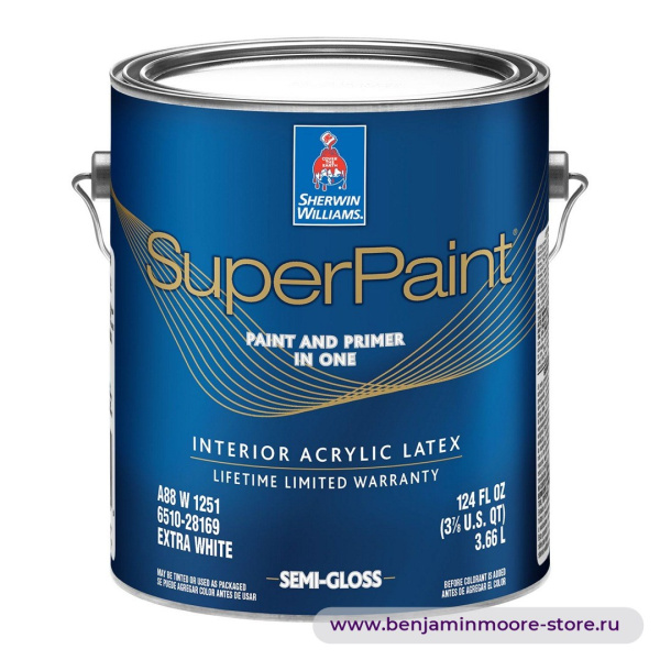 Sherwin-Williams SuperPaint® Interior Semi-Gloss полуглянцевая краска для внутренних работ — фото | www.benjaminmoore-store.ru