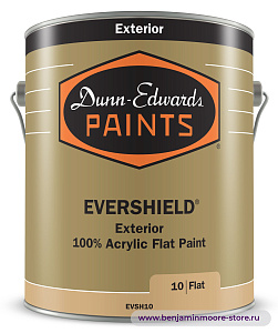 Dunn-Edwards EVERSHIELD® Flat EVSH10 глубокоматовая краска для наружных работ в цвете CC-310 Dusty Road