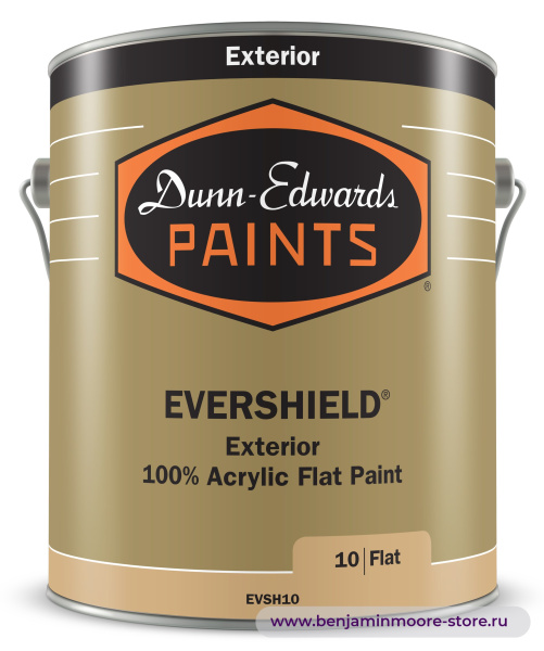 Dunn-Edwards EVERSHIELD® Flat EVSH10 глубокоматовая краска для наружных работ — фото | www.benjaminmoore-store.ru