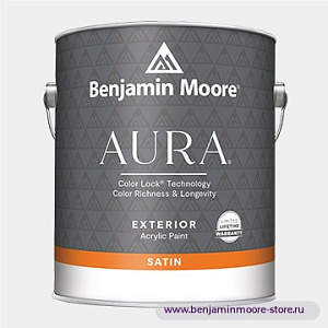 Benjamin Moore 631 Aura® Exterior Satin Finish Атласное  покрытие  в цвете CC-310 Dusty Road