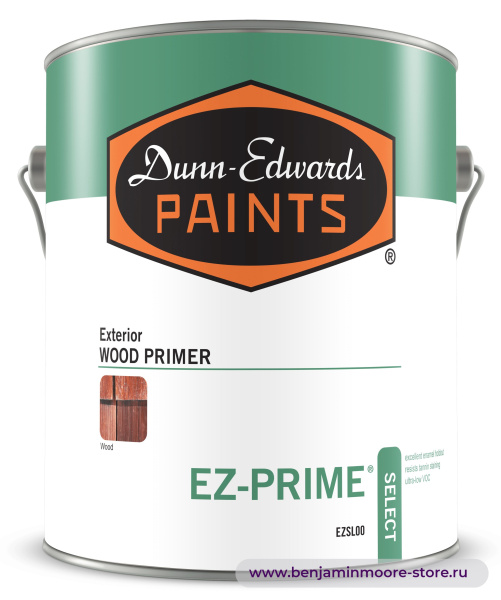 Грунтовка Dunn-Edwards EZ-PRIME® Select EZSL00 / Данн-Эдвардс Изи-Прайм Селект акриловый грунт по дереву для наружных работ — фото | www.benjaminmoore-store.ru